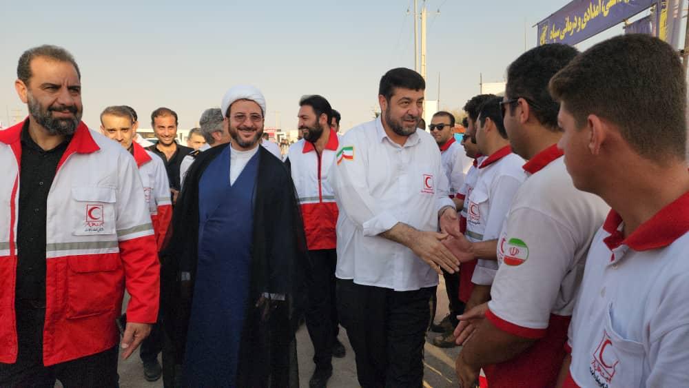 بازدید رئیس جمعیت هلالاحمر از قرارگاه مرزی مهران/ گزارش تصویری